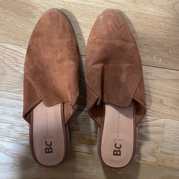 BC vegan leather slip on mule in cognac brown Sz 6 - Picture 6 of 6